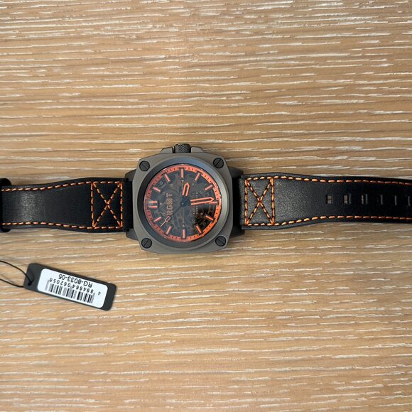 NEW IN BOX - RGMT Watch: Skeleton Altimeter Orange Grey - Priced to Sell - Picture 4 of 8